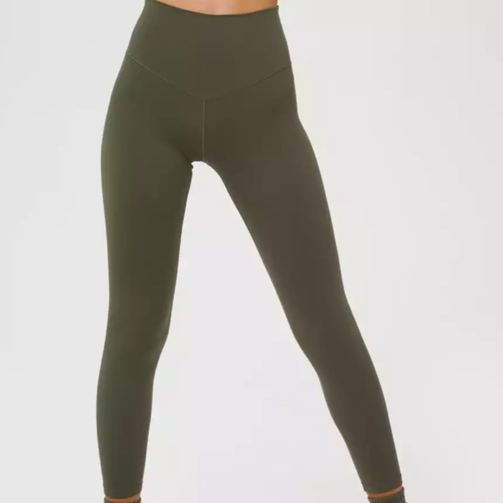 Aerie Chill Play Move Olive Green Leggings